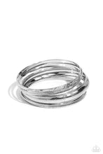 Load image into Gallery viewer, Paparazzi Stackable Stunner - Silver Bracelet
