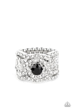 Load image into Gallery viewer, Paparazzi Doting On Dazzle - Black Ring
