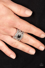 Load image into Gallery viewer, Paparazzi Doting On Dazzle - Black Ring
