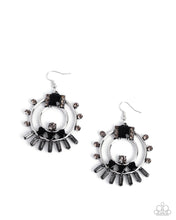 Load image into Gallery viewer, Paparazzi Concentric Conversation - Black Earrings
