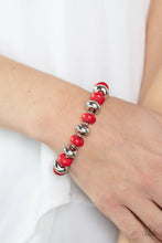 Load image into Gallery viewer, Paparazzi Stone Age Aesthetic - Red Bracelet
