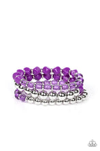 Load image into Gallery viewer, Paparazzi Summer Sabbatical - Purple Bracelet
