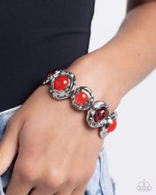 Load image into Gallery viewer, Paparazzi Hammered High - Red Bracelet
