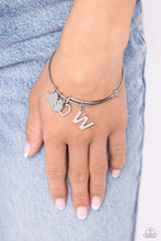 Load image into Gallery viewer, Paparazzi Making It INITIAL W - Silver Bracelet
