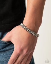 Load image into Gallery viewer, Paparazzi Interlocked Independence - Silver Bracelet
