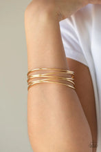 Load image into Gallery viewer, Paparazzi Showstopping Sheen - Gold Bracelet
