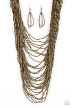 Load image into Gallery viewer, Paparazzi Dauntless Dazzle - Brass Necklace
