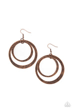 Load image into Gallery viewer, Paparazzi Rounded Out - Copper Earrings
