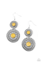 Load image into Gallery viewer, Paparazzi Sunny Sahara - Yellow Earrings
