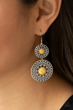 Load image into Gallery viewer, Paparazzi Sunny Sahara - Yellow Earrings
