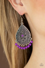 Load image into Gallery viewer, Paparazzi Blossoming Teardrops - Purple Earrings
