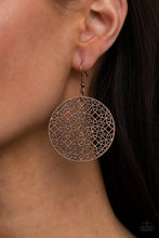 Load image into Gallery viewer, Paparazzi Metallic Mosaic - Copper Earrings
