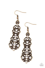 Load image into Gallery viewer, Paparazzi Diva Decorum - Brass Earrings
