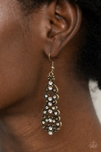 Load image into Gallery viewer, Paparazzi Diva Decorum - Brass Earrings
