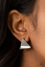 Load image into Gallery viewer, Paparazzi Die TRI-ing - Silver Earrings
