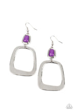 Load image into Gallery viewer, Paparazzi Material Girl MOD - Purple Earrings

