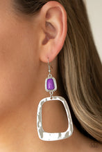 Load image into Gallery viewer, Paparazzi Material Girl MOD - Purple Earrings
