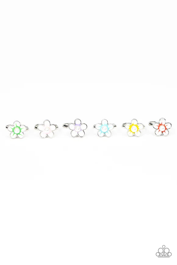 Paparazzi Pearl Flower Starlet Shimmer Rings
