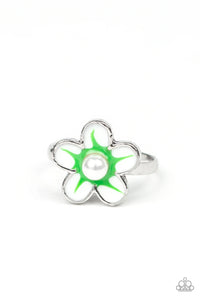 Paparazzi Pearl Flower Starlet Shimmer Rings
