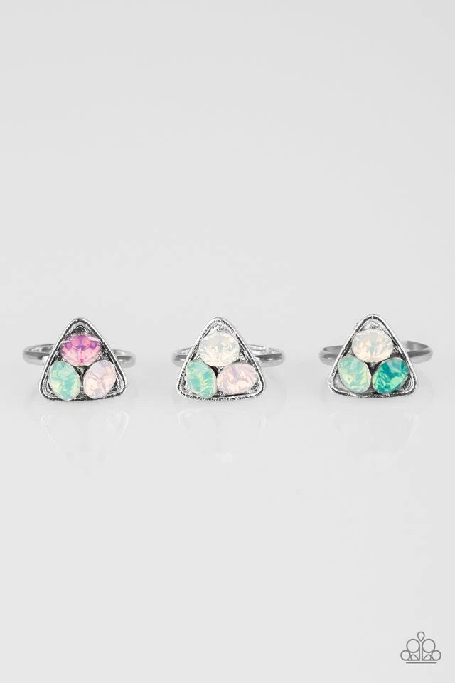 Paparazzi Gemstone Triangle Starlet Shimmer Rings