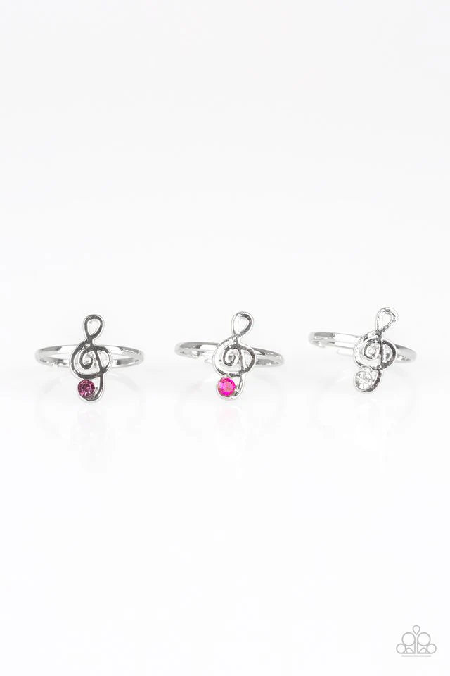 Paparazzi Music Note Starlet Shimmer Rings