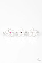 Load image into Gallery viewer, Paparazzi White Rhinestone Flower Starlet Shimmer Rings
