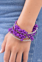 Load image into Gallery viewer, Paparazzi Compelling Clouds - Purple Bracelet
