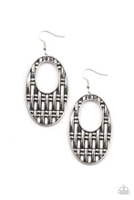 Load image into Gallery viewer, Paparazzi Engraved Edge - Silver Earrings
