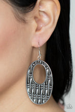 Load image into Gallery viewer, Paparazzi Engraved Edge - Silver Earrings
