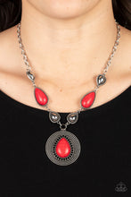 Load image into Gallery viewer, Paparazzi Saguro Soul Trek - Red Necklace
