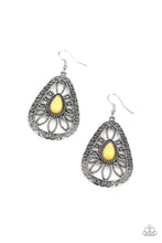 Load image into Gallery viewer, Paparazzi Floral Frill - Yellow Earrings
