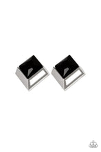 Load image into Gallery viewer, Paparazzi Stellar Square - Black Earrings
