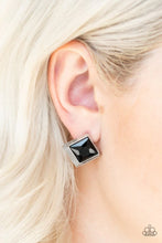 Load image into Gallery viewer, Paparazzi Stellar Square - Black Earrings
