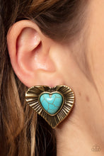 Load image into Gallery viewer, Paparazzi Rustic Romance - Brass Earrings
