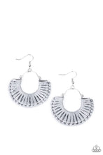 Load image into Gallery viewer, Paparazzi Threadbare Beauty - Silver Earrings
