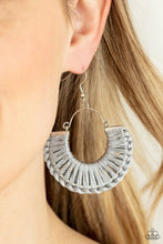 Load image into Gallery viewer, Paparazzi Threadbare Beauty - Silver Earrings
