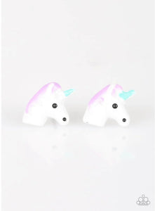 Paparazzi Unicorn Face Starlet Shimmer Earrings