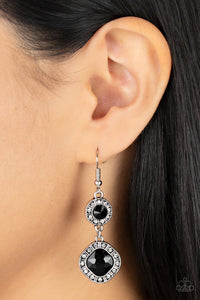 Paparazzi Modern Motives - Black Earrings