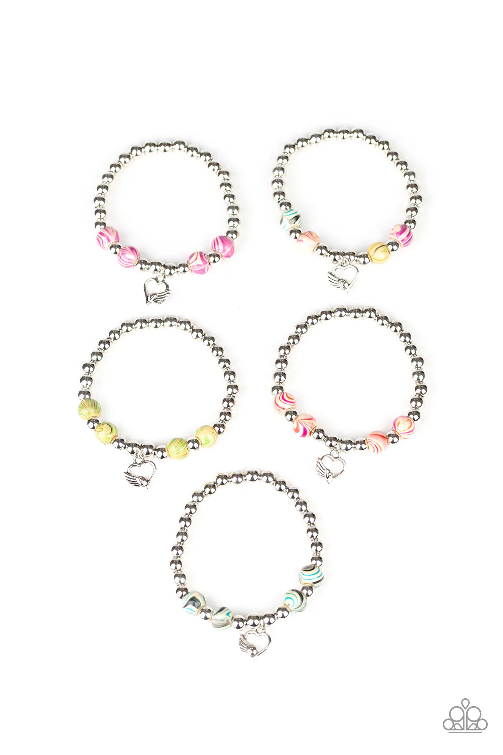 Paparazzi Angel Wing Heart Starlet Shimmer Bracelet