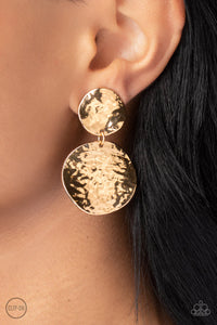 Paparazzi Rush Hour - Gold Earrings