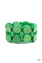 Load image into Gallery viewer, Paparazzi Beach Bravado - Green Bracelet
