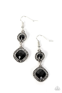 Paparazzi Modern Motives - Black Earrings