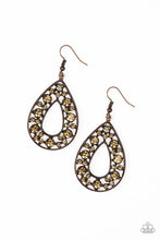 Load image into Gallery viewer, Paparazzi Midnight Magic - Copper Earrings
