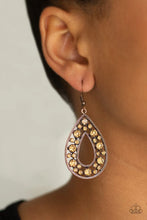 Load image into Gallery viewer, Paparazzi Midnight Magic - Copper Earrings
