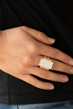 Load image into Gallery viewer, Paparazzi Mystical Marinas - Gold Ring
