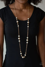 Load image into Gallery viewer, Paparazzi Wall Street Waltz - Gold Necklace

