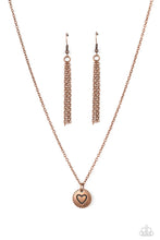 Load image into Gallery viewer, Paparazzi Stamped Sentiment - Copper Necklace

