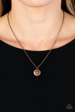 Load image into Gallery viewer, Paparazzi Stamped Sentiment - Copper Necklace
