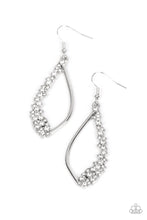 Load image into Gallery viewer, Paparazzi Sparkly Side Effects - White Earrings
