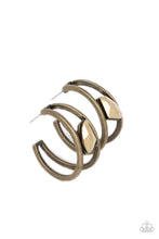 Load image into Gallery viewer, Paparazzi Unrefined Reverie - Brass Earrings
